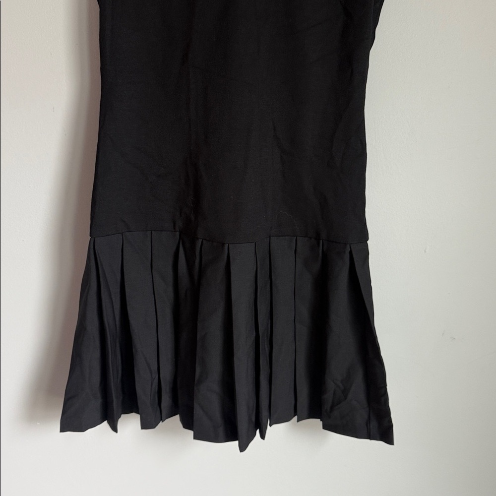 NEW Alice and Olivia Collared Pleated Drop Waist Dress 4 - Picture 4 of 14
